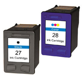 HP 27  and HP 28 Ink Cartridges